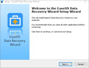 EaseUS Data Recovery Wizard Crackeado 18.1.0 Grátis PT-BR Installation